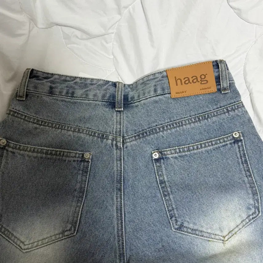 [BUNJANG] Haag Destroyed Denim Jeans / (새상품) 헤이그 haag a destroyed denim S