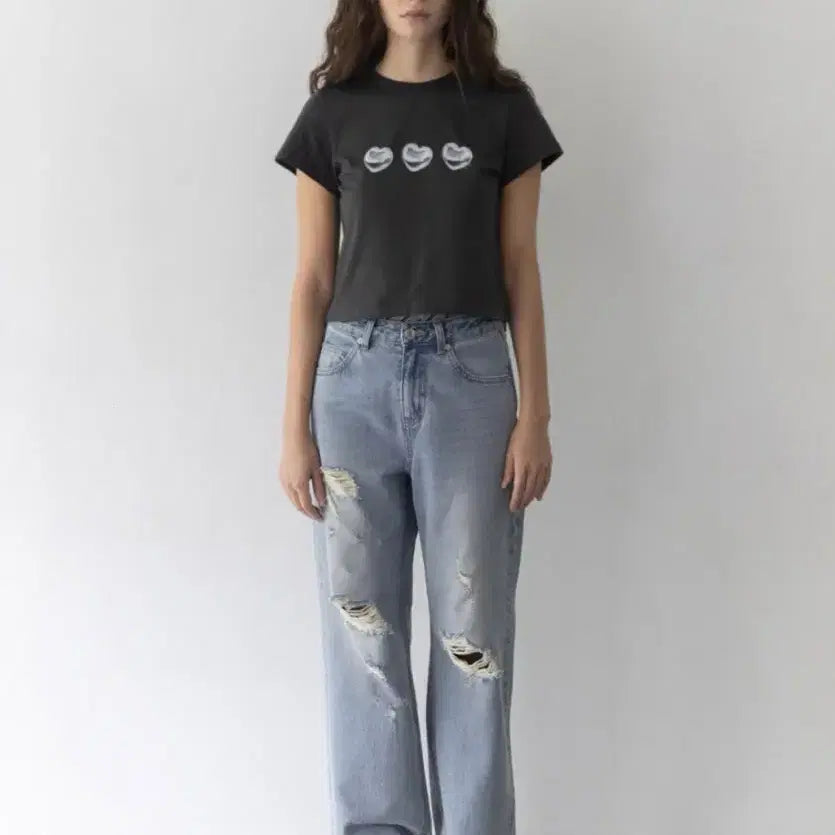 [BUNJANG] Haag Destroyed Denim Jeans / (새상품) 헤이그 haag a destroyed denim S