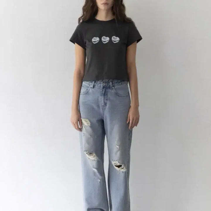 [BUNJANG] Haag Destroyed Denim Jeans / (새상품) 헤이그 haag a destroyed denim S