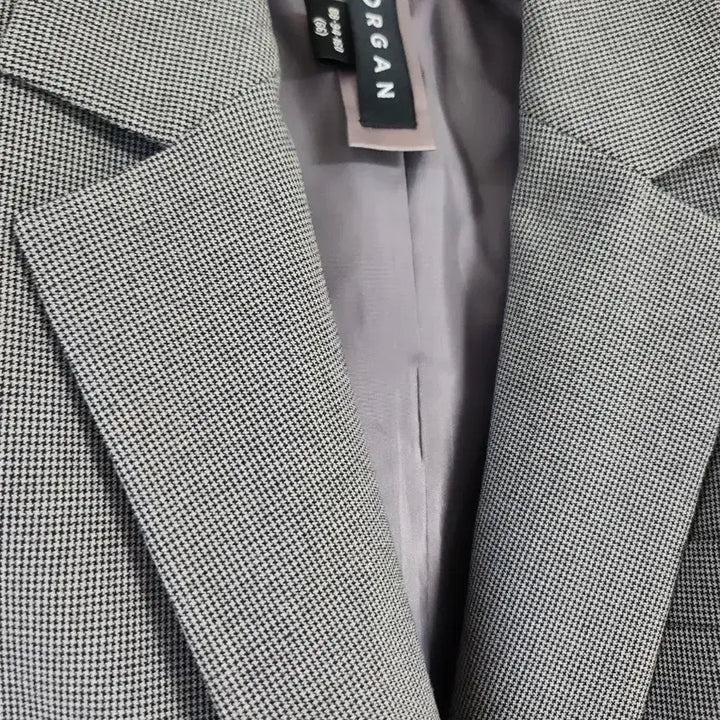 [BUNJANG] MORGAN Check Double Long Jacket / MORGAN 모간 체크 더블 롱 자켓