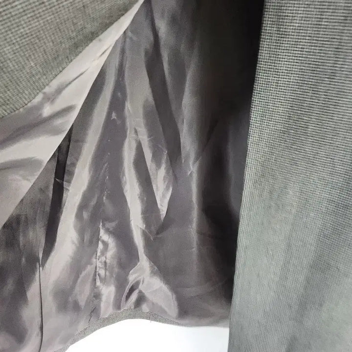 [BUNJANG] MORGAN Check Double Long Jacket / MORGAN 모간 체크 더블 롱 자켓