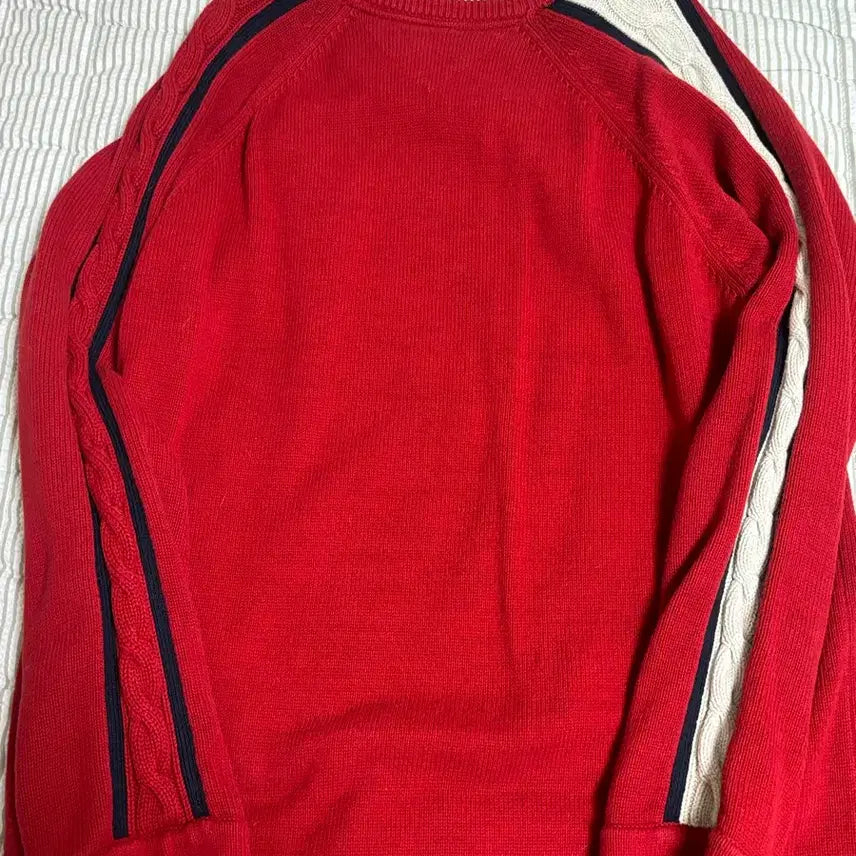 [BUNJANG] Tommy Jeans Red Knit Vintage Sweater / 타미진스 타미힐피거 레드 니트 빈티지 XL