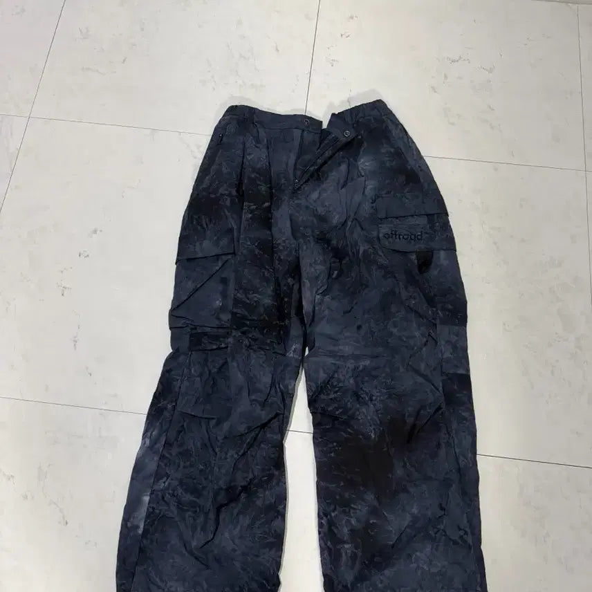 [BUNJANG] Offroad Water Print Setup Pants (Dark Navy) L Size / 오프로드 유니 물나염 셋업 팬츠 (다크 네이비) L 사이즈