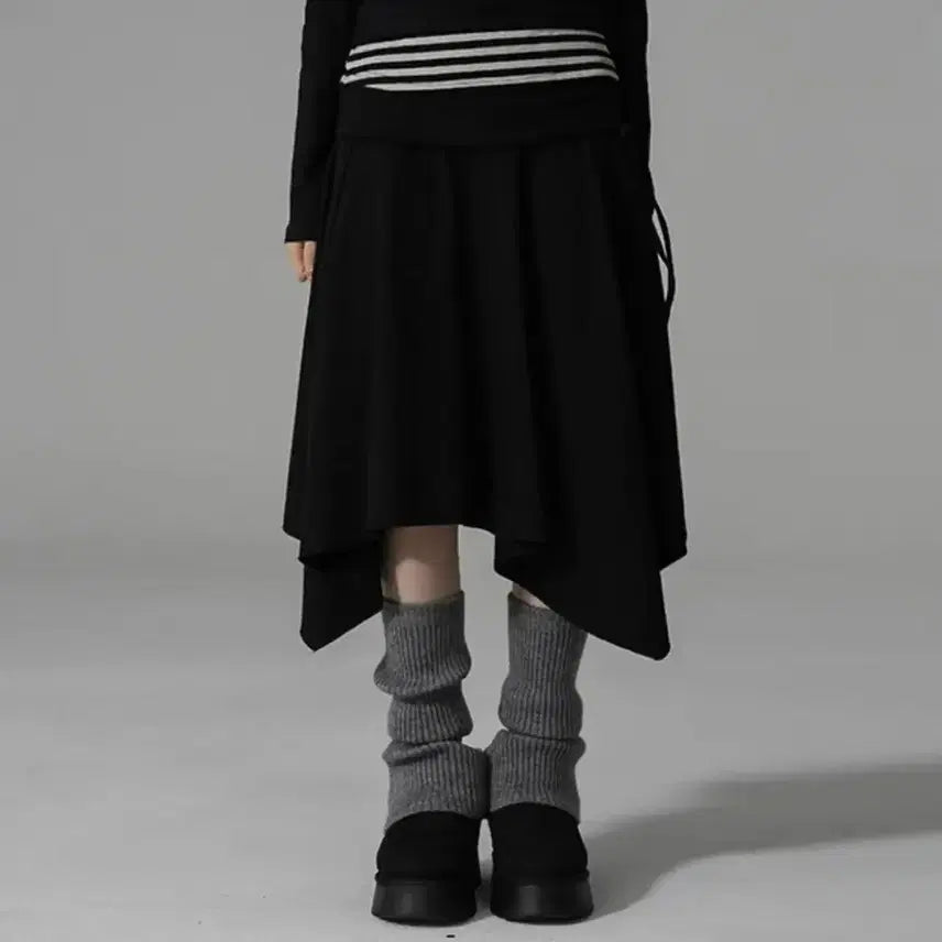 [BUNJANG] Binary One Asymmetric Skirt / 바이너리원 언발란스 스커트