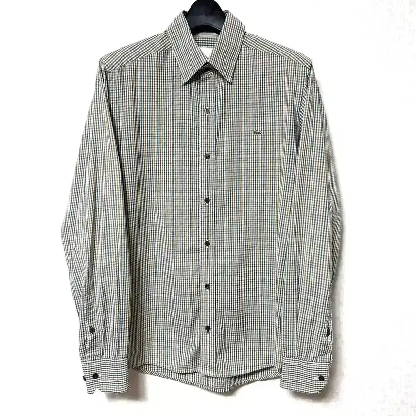 [BUNJANG] Lacoste Checkered Shirt / [M,95]라코스테 체크 셔츠 남방 lacoste