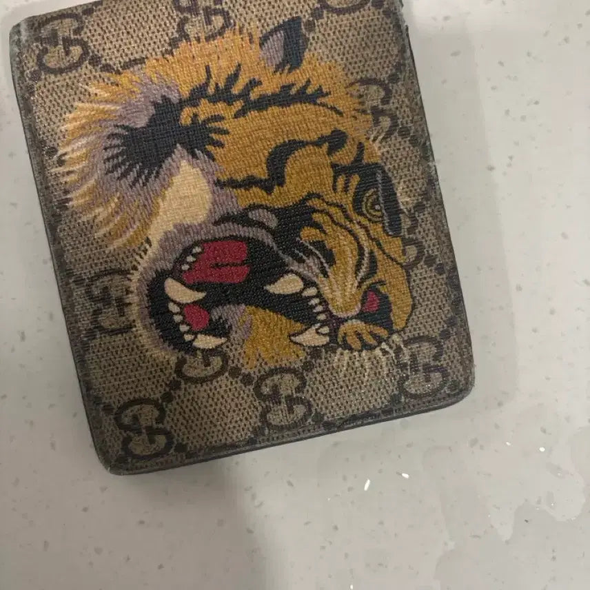 [BUNJANG] Gucci Tiger Print Wallet / 구찌 호랑이 지갑 정품