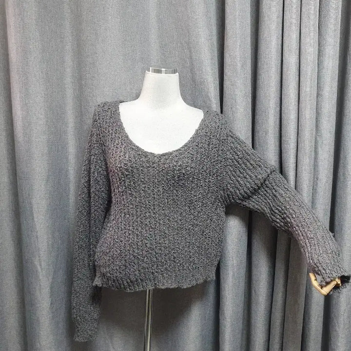 [BUNJANG] Mongle Grey Knit Sweater / 몽글 그레이 니트