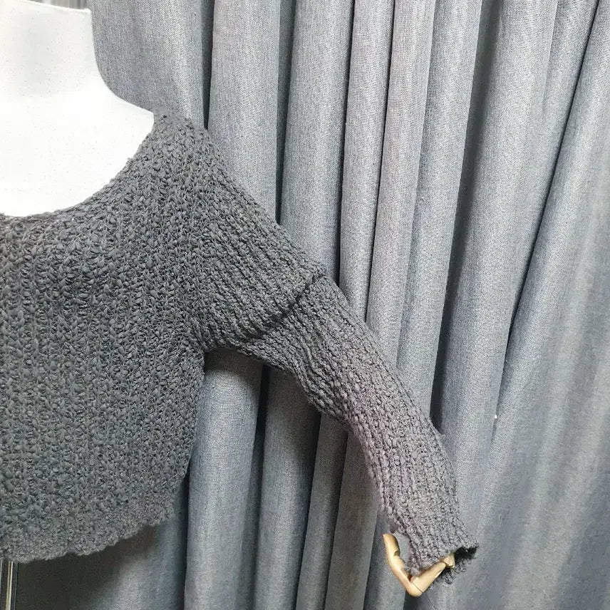 [BUNJANG] Mongle Grey Knit Sweater / 몽글 그레이 니트