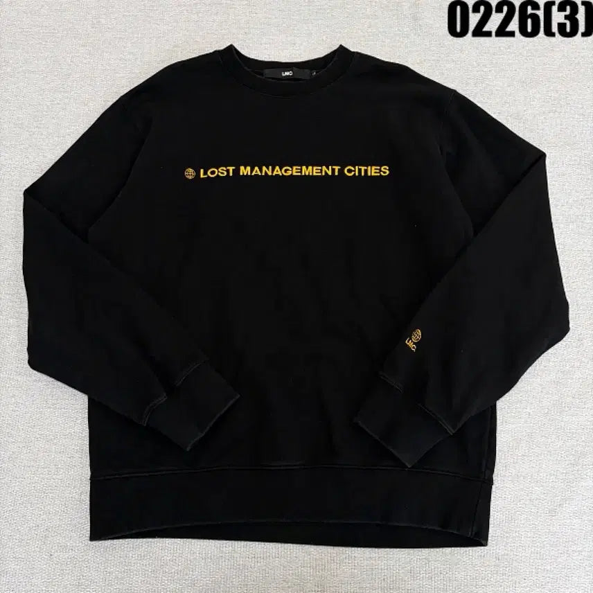 [BUNJANG] LMC Black Embroidered Logo Sweatshirt / L LMC 블랙  맨투맨 0226(3)