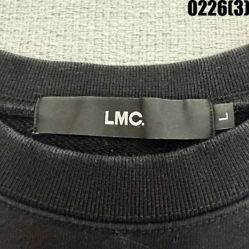 [BUNJANG] LMC Black Embroidered Logo Sweatshirt / L LMC 블랙  맨투맨 0226(3)
