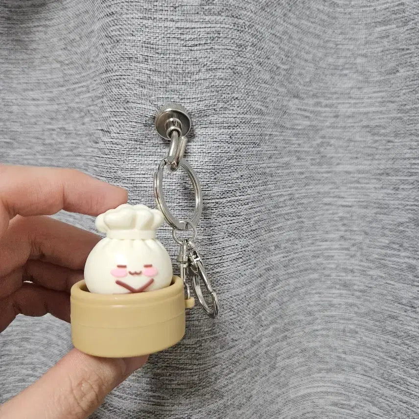 [BUNJANG] Dumpling Clicker Keycap Keyring / 만두 딤섬 클리커 키캡 키링 딸깍이