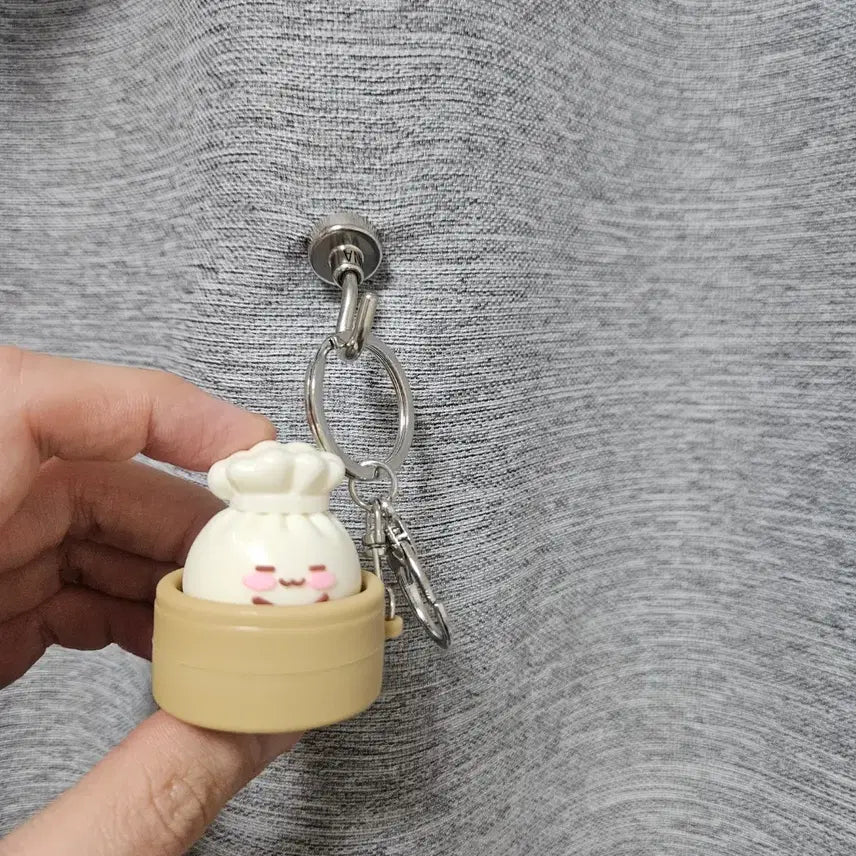 [BUNJANG] Dumpling Clicker Keycap Keyring / 만두 딤섬 클리커 키캡 키링 딸깍이