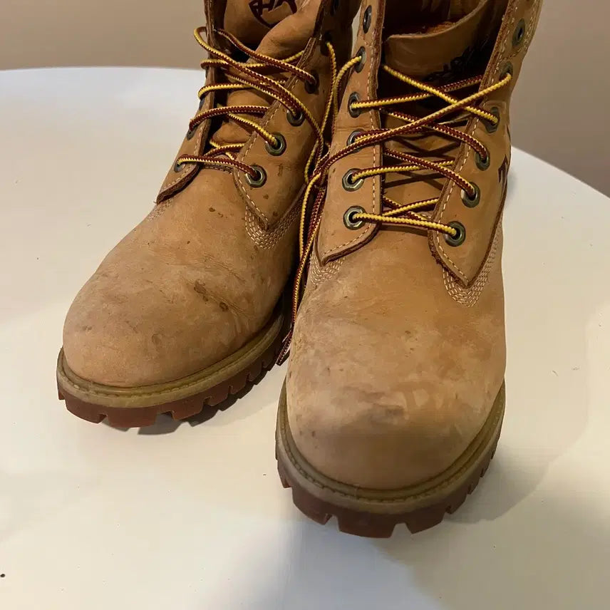 [BUNJANG] Timberland 6-Inch Premium Waterproof Boots / 팀버랜드 6인치 프리미엄 워터프루프 로고 레터링 부츠