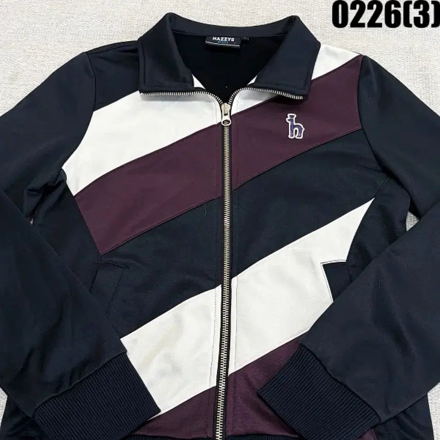 [BUNJANG] HAZZYS Color Block Zip-Up Jacket / S HAZZYS 헤지스 배색 집업 자켓 0226(3)