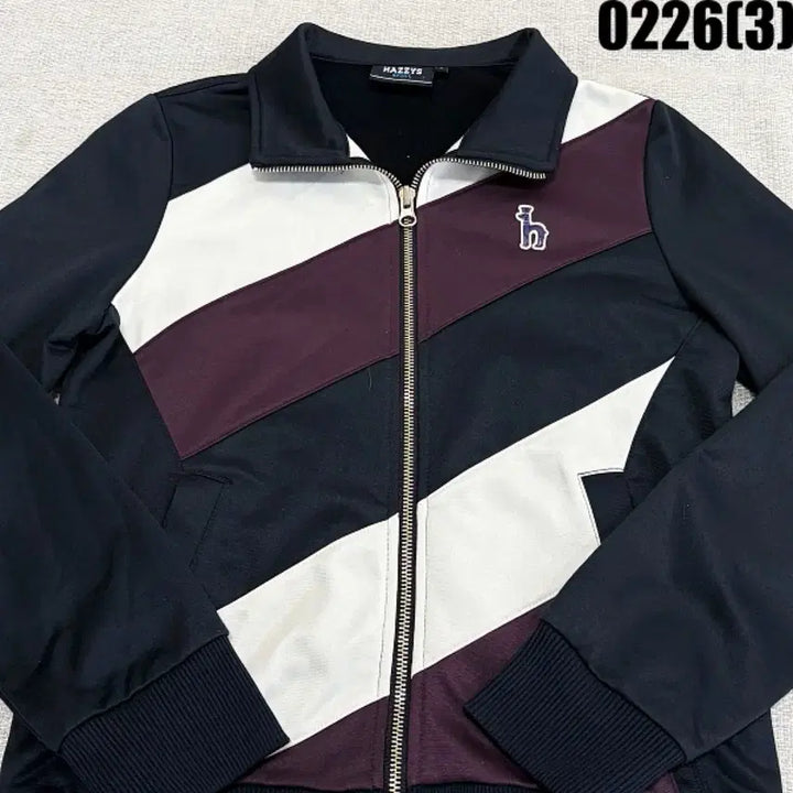 [BUNJANG] HAZZYS Color Block Zip-Up Jacket / S HAZZYS 헤지스 배색 집업 자켓 0226(3)