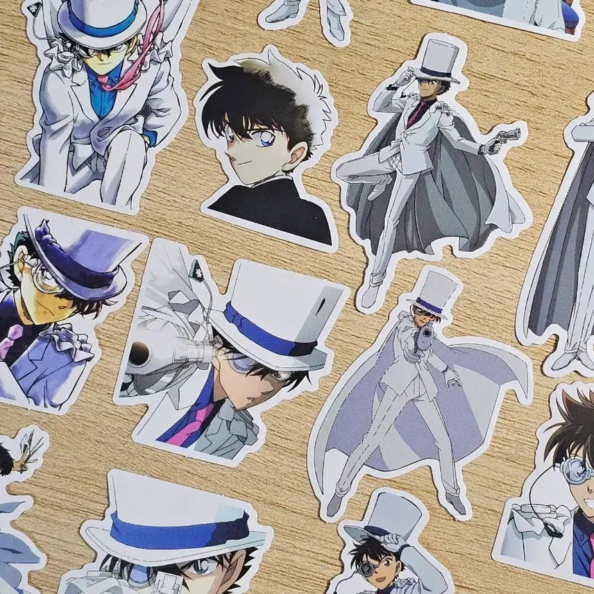 [BUNJANG] Conan & Kid Phantom Thief Sticker Set / 코난 괴도키드 조각 스티커 판매합니다.
