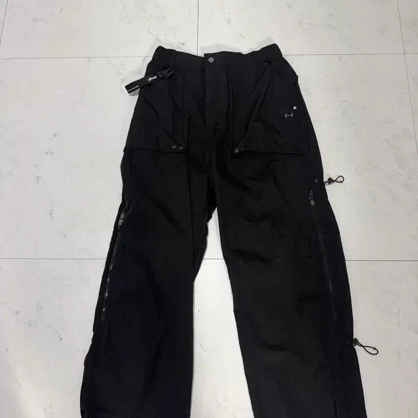 [SOLD OUT] 오프로드 유니 뒤 스트링 사이드 지퍼 팬츠 L