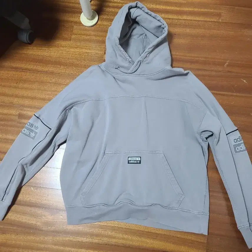 [BUNJANG] Adidas Gray Hoodie / 아디다스 회색 후드티