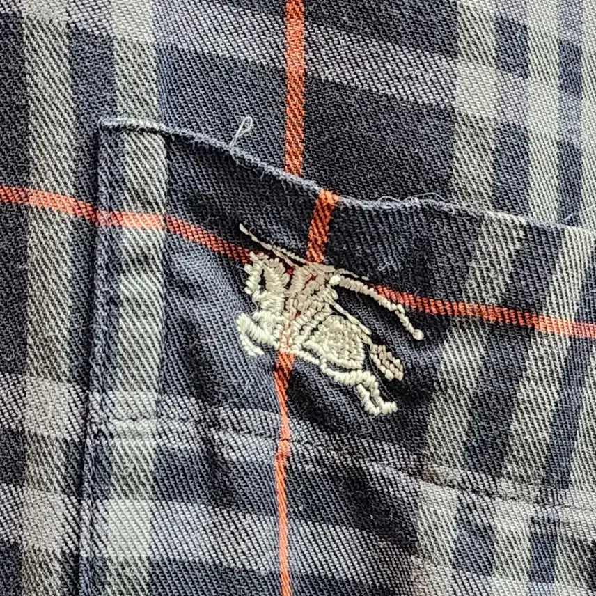 [BUNJANG] Burberrys Orange Nova Check Shirt (M) / 버버리(Burberrys) 오렌지 라인 노바체크 셔츠 (M) 8.5