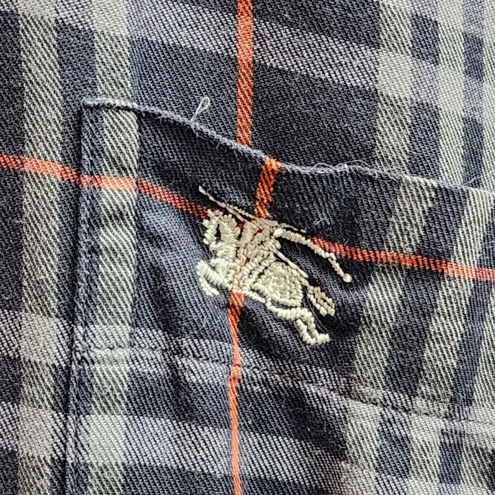 [BUNJANG] Burberrys Orange Nova Check Shirt (M) / 버버리(Burberrys) 오렌지 라인 노바체크 셔츠 (M) 8.5