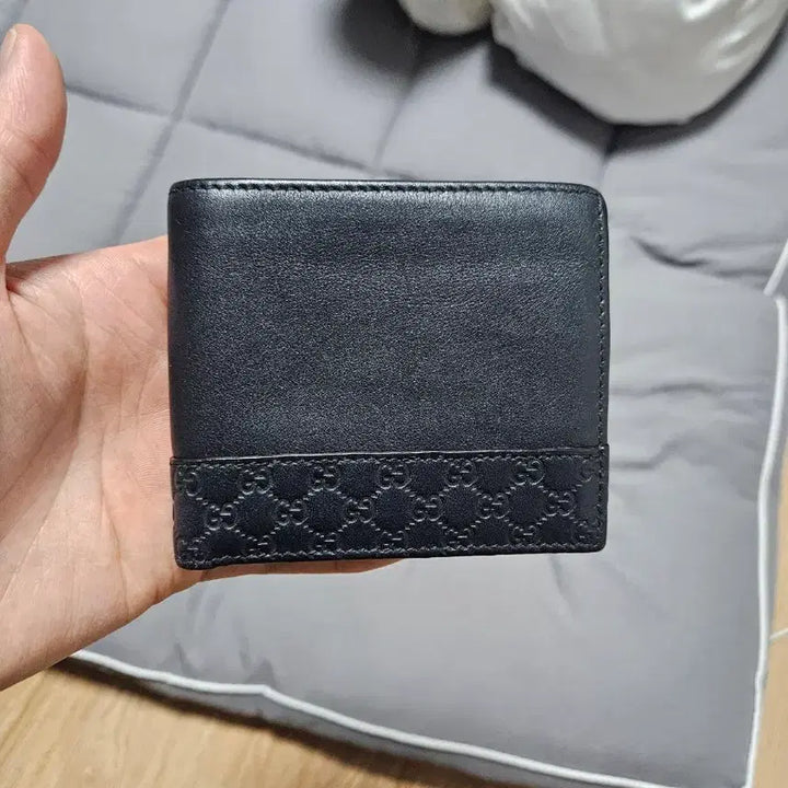 [BUNJANG] Gucci GG Pattern Navy Wallet / 구찌 GG패턴 네이비 반지갑