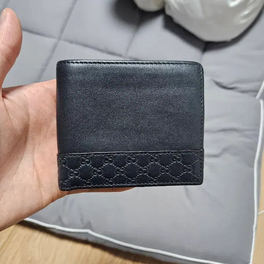 [BUNJANG] Gucci GG Pattern Navy Wallet / 구찌 GG패턴 네이비 반지갑