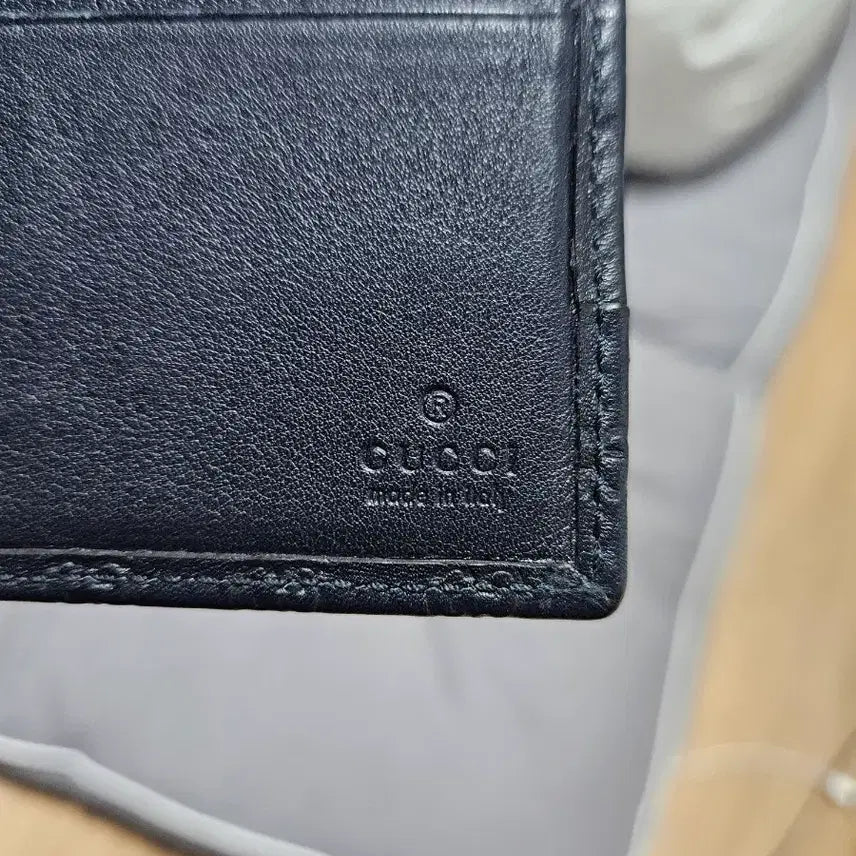 [BUNJANG] Gucci GG Pattern Navy Wallet / 구찌 GG패턴 네이비 반지갑