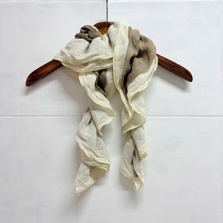 [BUNJANG] Oriental Ruffle Shawl Scarf / 러플 셔링 오리엔탈 모리걸 머플러 스카프 JPN