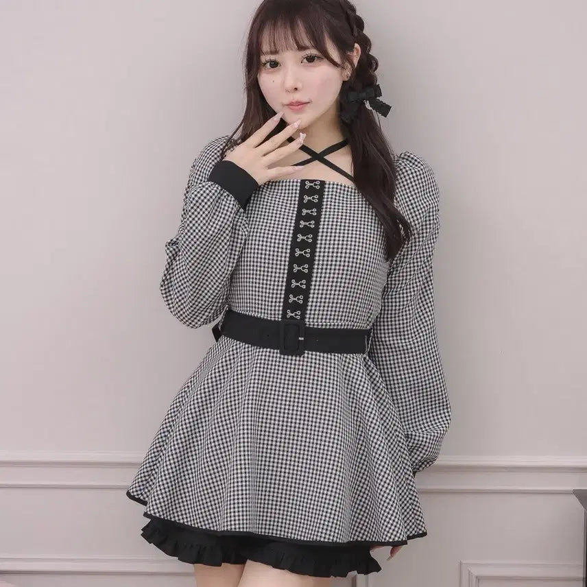 [BUNJANG] Pium Front Puke Piping Cape Set / pium 피움 프론트 푸크 파이핑 케이프 셋업