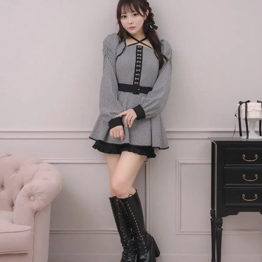 [BUNJANG] Pium Front Puke Piping Cape Set / pium 피움 프론트 푸크 파이핑 케이프 셋업