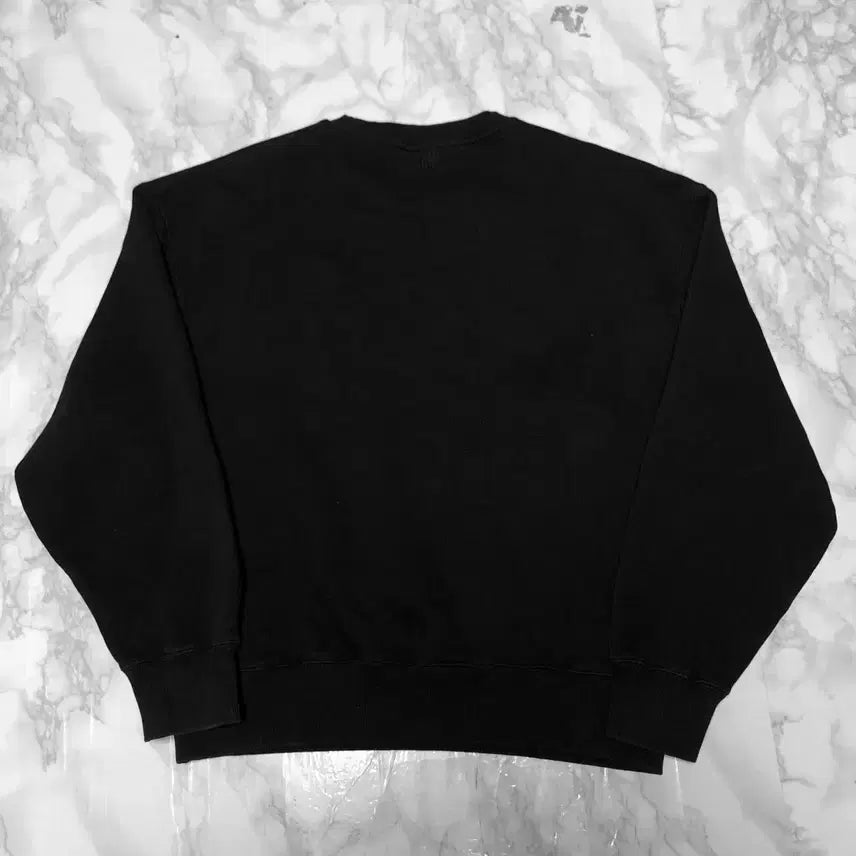 [BUNJANG] Ami Oversized Sweatshirt Black / 아미 오버핏 맨투맨 티셔츠 상태굿 빅로고