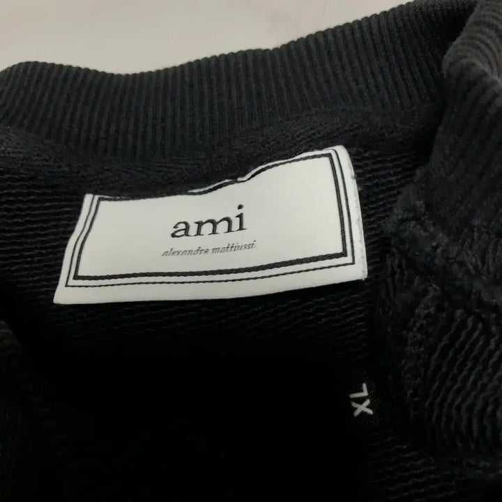 [BUNJANG] Ami Oversized Sweatshirt Black / 아미 오버핏 맨투맨 티셔츠 상태굿 빅로고