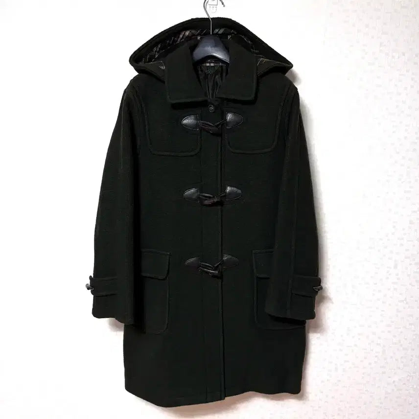 [BUNJANG] Daks Women's Wool Duffle Coat Jacket / [55-66]닥스 여성 울 떡볶이 코트 더플 코트 자켓 딥그린
