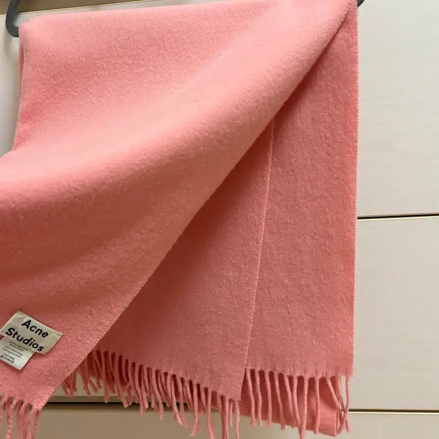 [BUNJANG] Acne Studios Pink Oversized Wide Scarf / 할인x)아크네 스튜디오 핑크 오버사이드(와이드)머플러 (구택)