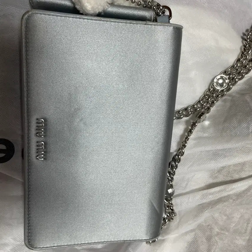 [BUNJANG] Miu Miu Satin Shoulder Bag / 미우미우 새틴백