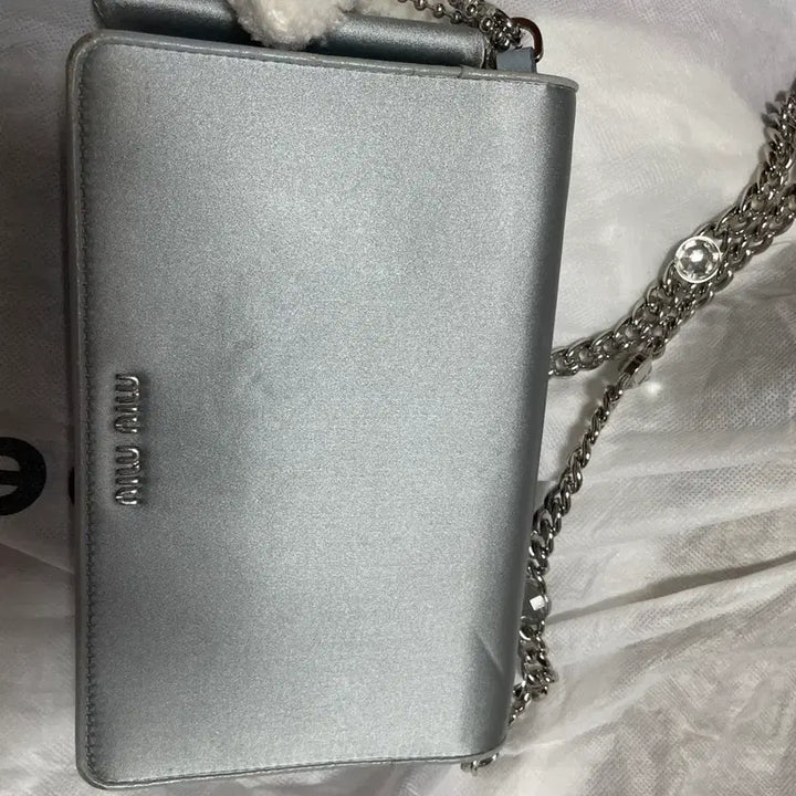 [BUNJANG] Miu Miu Satin Shoulder Bag / 미우미우 새틴백