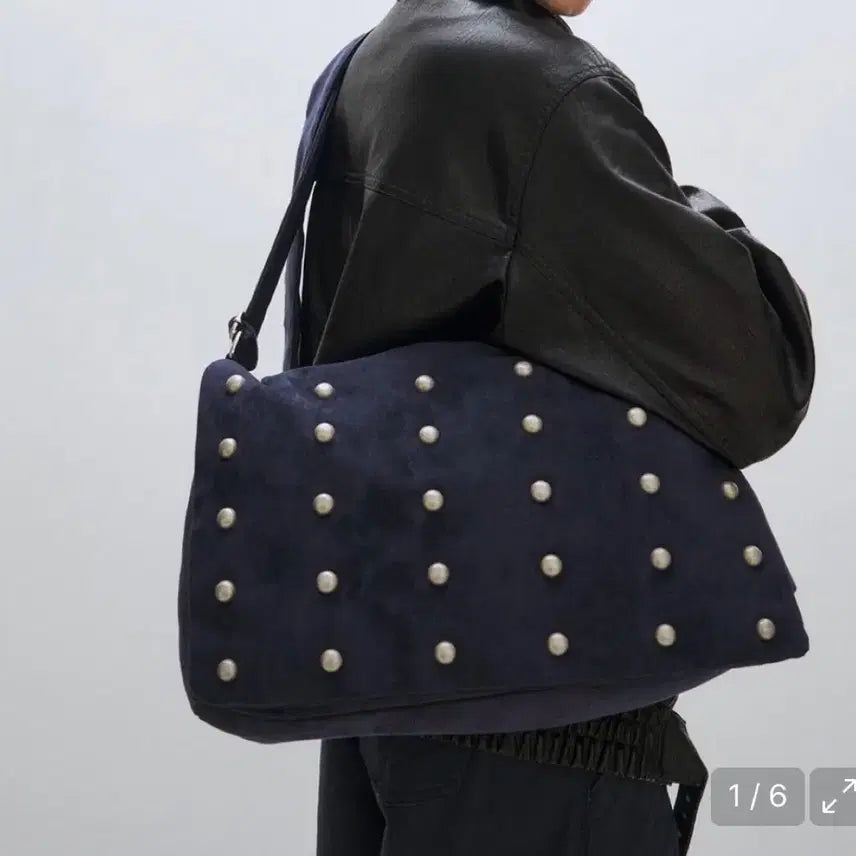 [BUNJANG] Please Project Suede Messenger Bag / (미개봉택새상품)스웨이드 메신저 백 가방 플리즈프로젝트