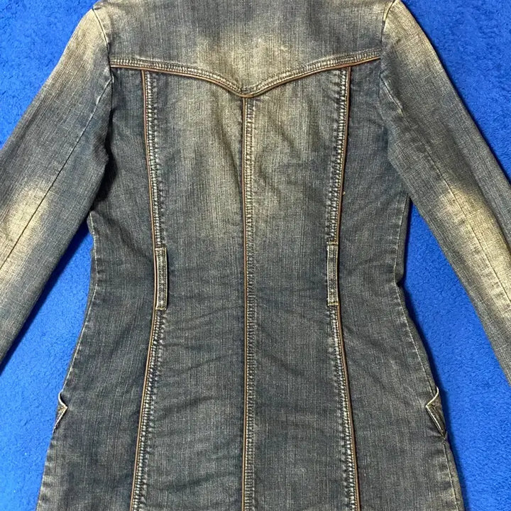 [BUNJANG] Vintage Napoleon Denim Half Coat Jacket / Vintage 빈티지 나폴레옹 데님 반코트 자켓 Y2K 00s 갸루