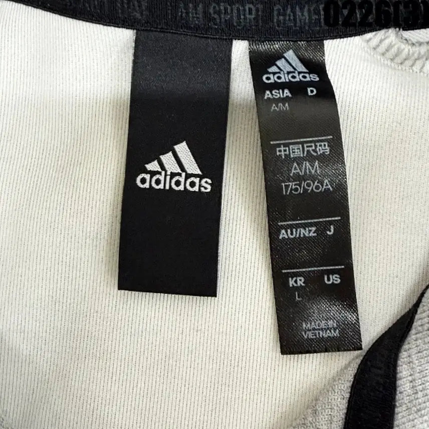 [BUNJANG] Adidas Gray Hooded Zip-up Jacket / L 아디다스 회색 후드 집업 0226(3)