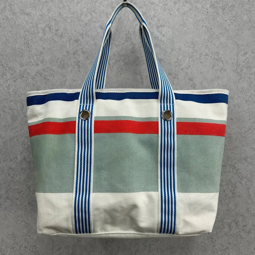 [BUNJANG] Lacoste Multi-Color Canvas Tote Bag / OS 라코스테 멀티컬러 여자 캔버스 토트백