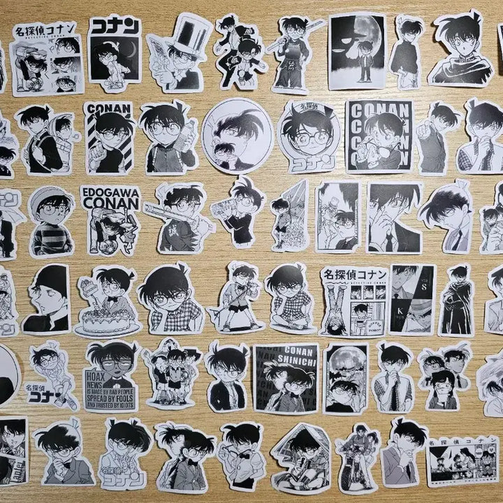 [BUNJANG] Conan Black and White Fragment Sticker / 코난 흑백 조각 스티커 판매합니다.