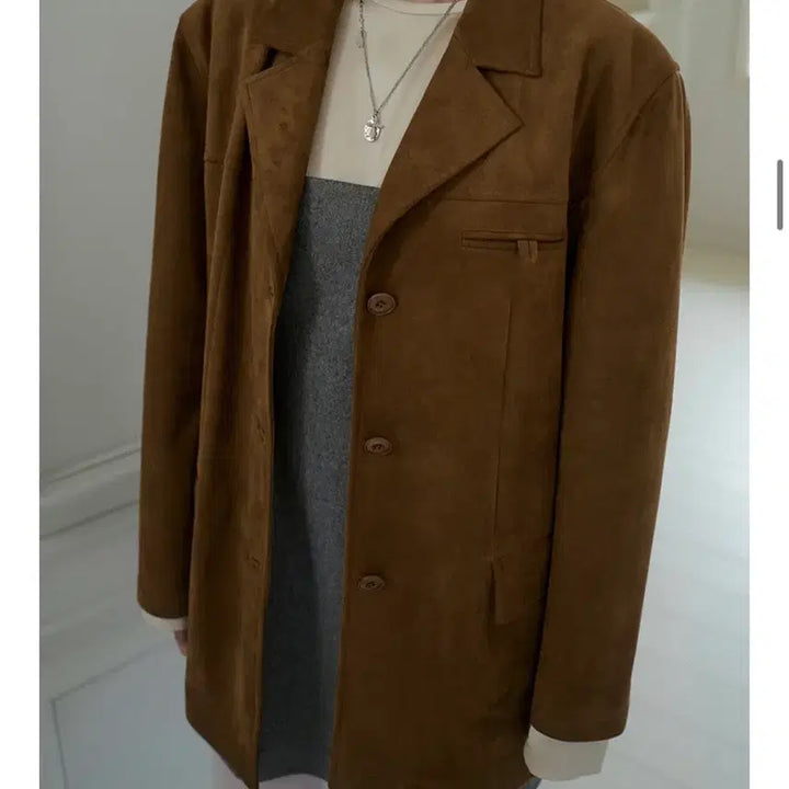 [BUNJANG] Overdue Flare Suede Jacket / 오버듀플레어 스웨이드 재킷