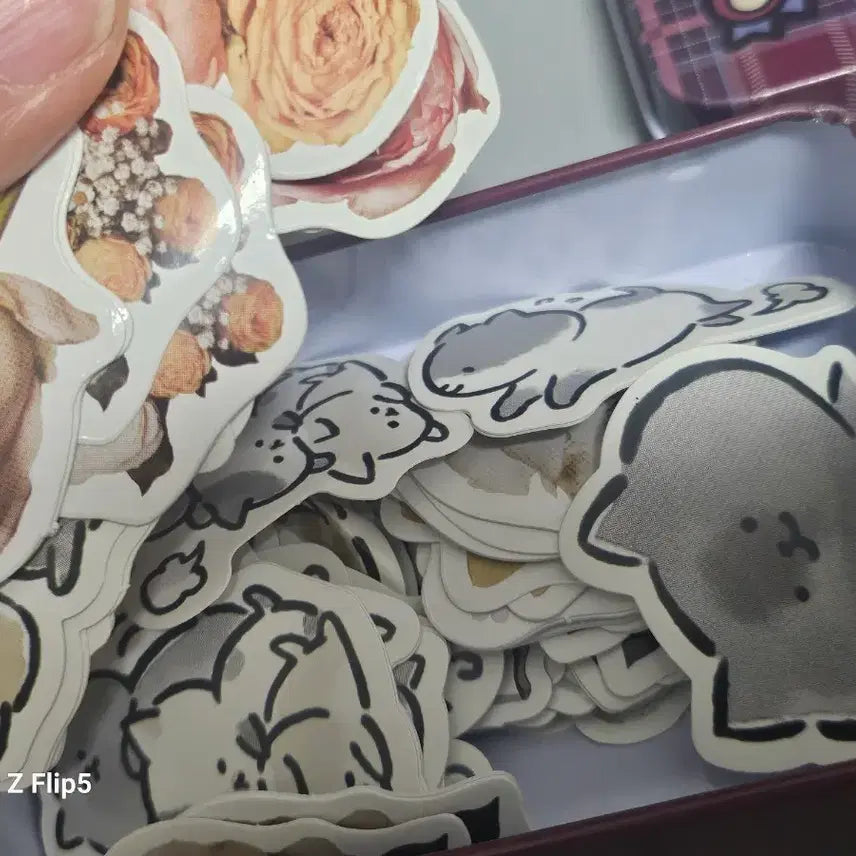 [BUNJANG] Stationery Sticker and Memo Pad Set / 다꾸 스티커 떡메모지 세트