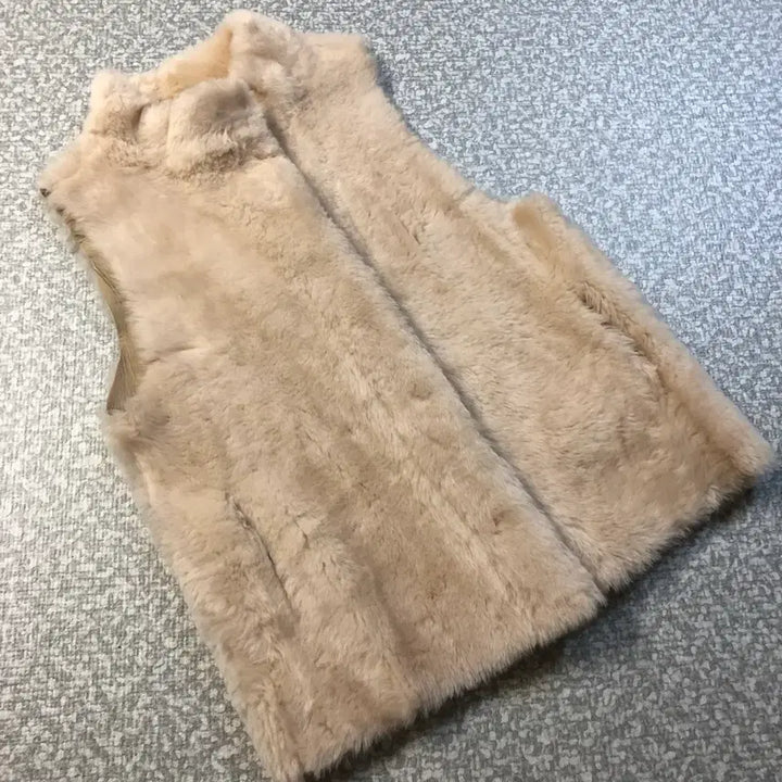 [BUNJANG] Real Lambswool & Lambskin Vest Coat / 리얼 양모100% & 양가죽 100% 램스퍼 베스트 조끼 코트 무스탕