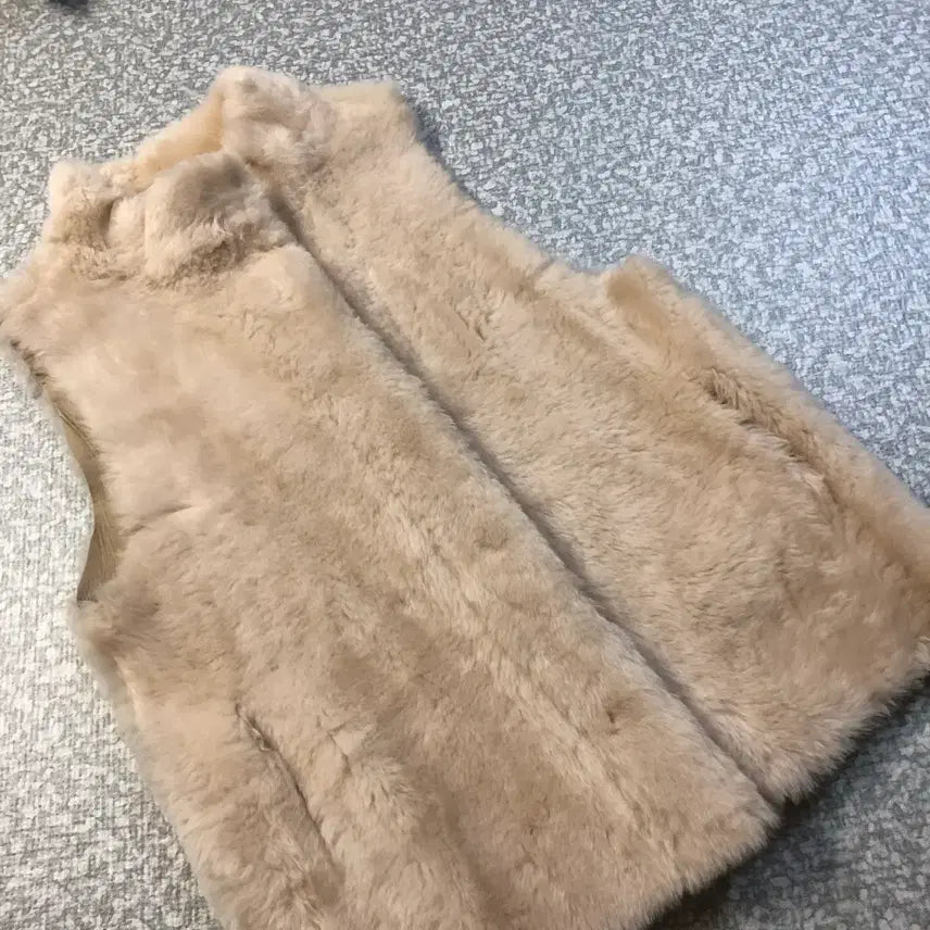 [BUNJANG] Real Lambswool & Lambskin Vest Coat / 리얼 양모100% & 양가죽 100% 램스퍼 베스트 조끼 코트 무스탕