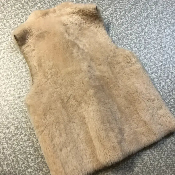 [BUNJANG] Real Lambswool & Lambskin Vest Coat / 리얼 양모100% & 양가죽 100% 램스퍼 베스트 조끼 코트 무스탕