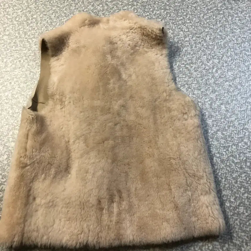 [BUNJANG] Real Lambswool & Lambskin Vest Coat / 리얼 양모100% & 양가죽 100% 램스퍼 베스트 조끼 코트 무스탕