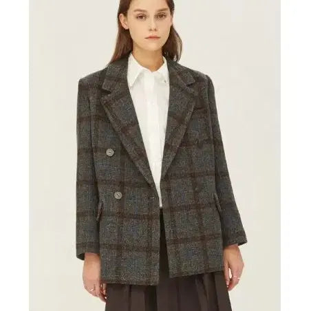 [BUNJANG] Sisley Harris Wool Blazer Jacket / 시슬리 이태리 헤리스 울 자켓 66