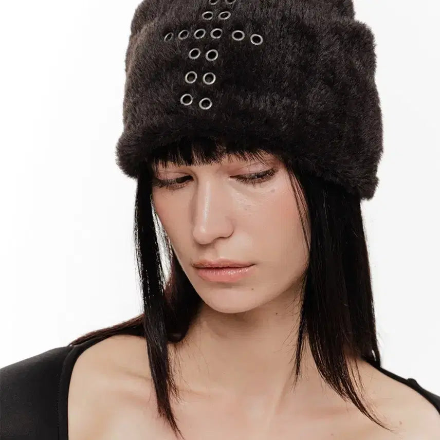 [BUNJANG] 2000 Archives Hug Stud Beanie (Black) / 2000아카이브스 비니 HUG STUD BEANIE (BLACK)