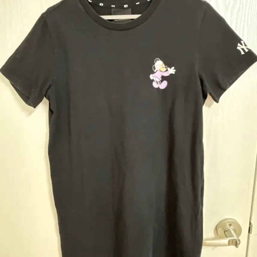 [BUNJANG] MLB Mickey Mouse Short Sleeve T-shirt (Black) / MLB 미키마우스 반팔 티셔츠 블랙